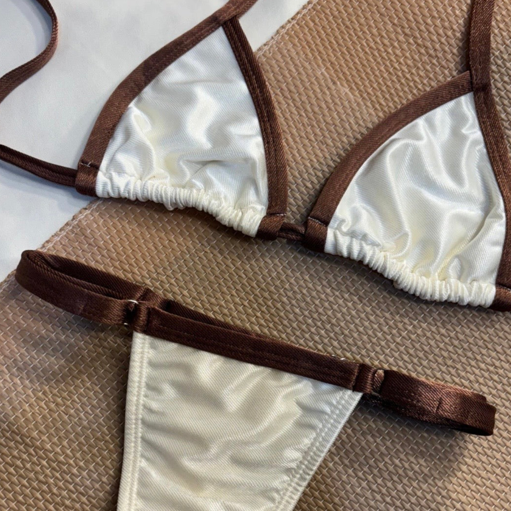 Off White & Brown